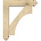 Ekena Millwork Westlake Arts and Crafts Rough Sawn Bracket w/ Offset Brace, Douglas Fir, 6"W x 24"D x 28"H BKT0604X24X28WTL03RDF - alternate 2